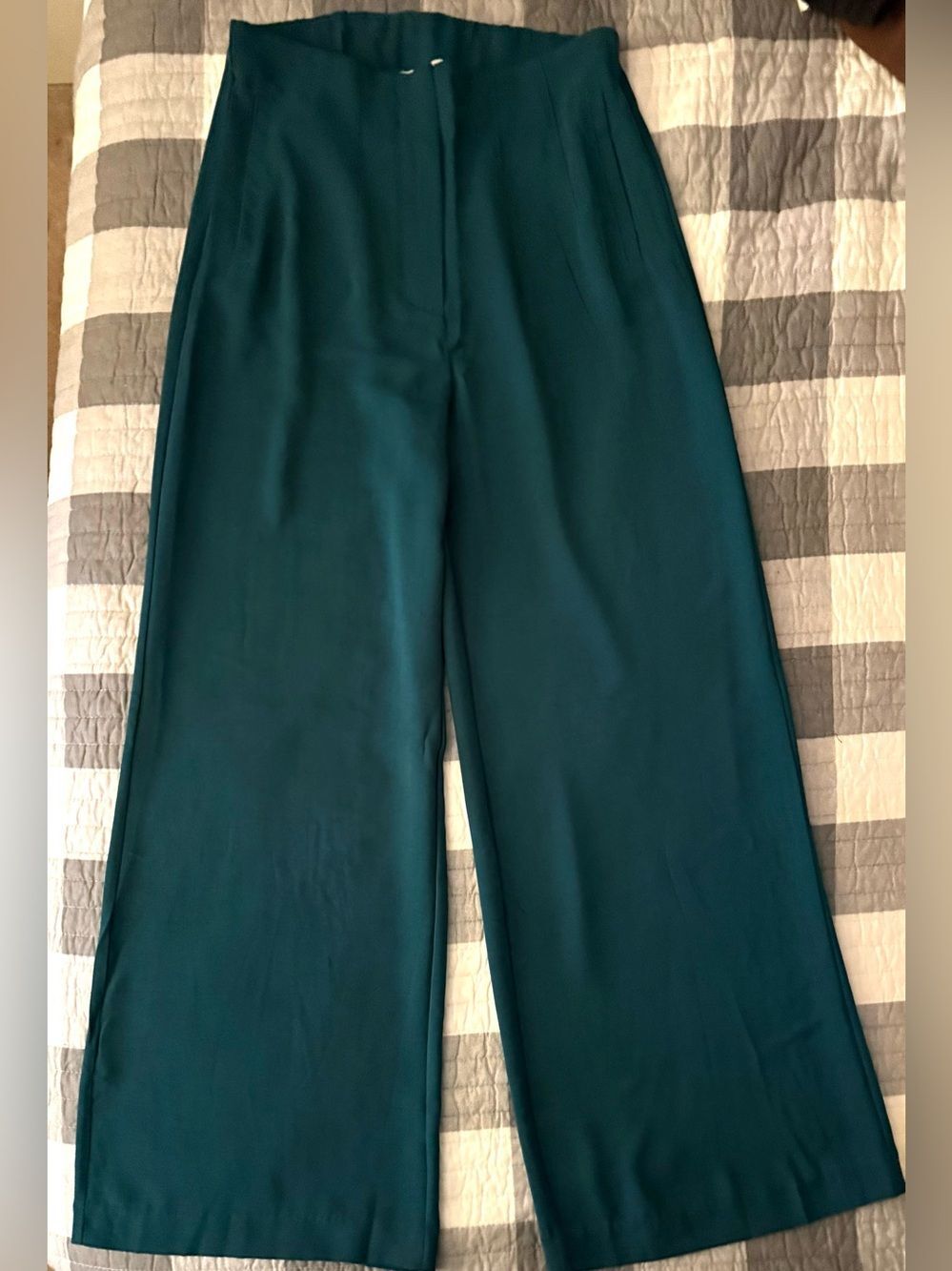 NWT Umgee Wide Leg Pants in Teal Green sz LG